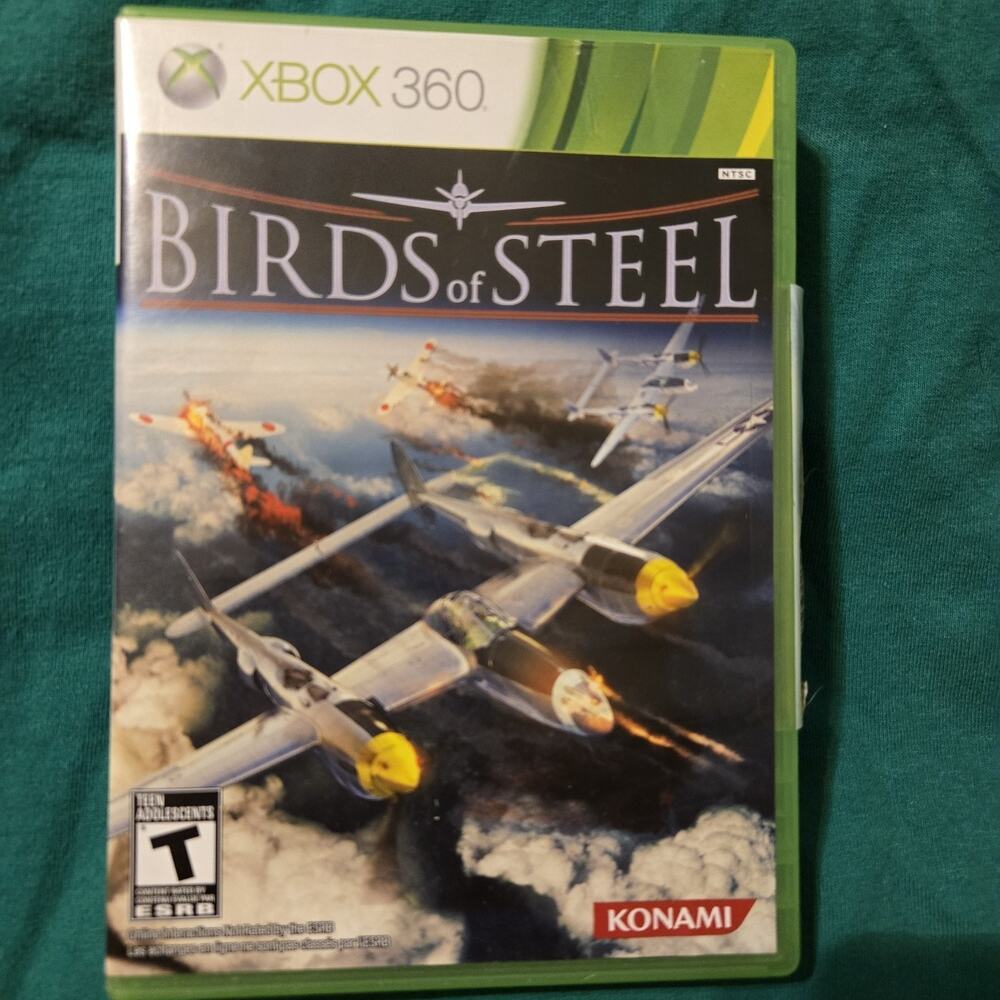 Birds of Steel Xbox 360 CIB Complete w/ Manual Konami 2012 WWII Flight Sim